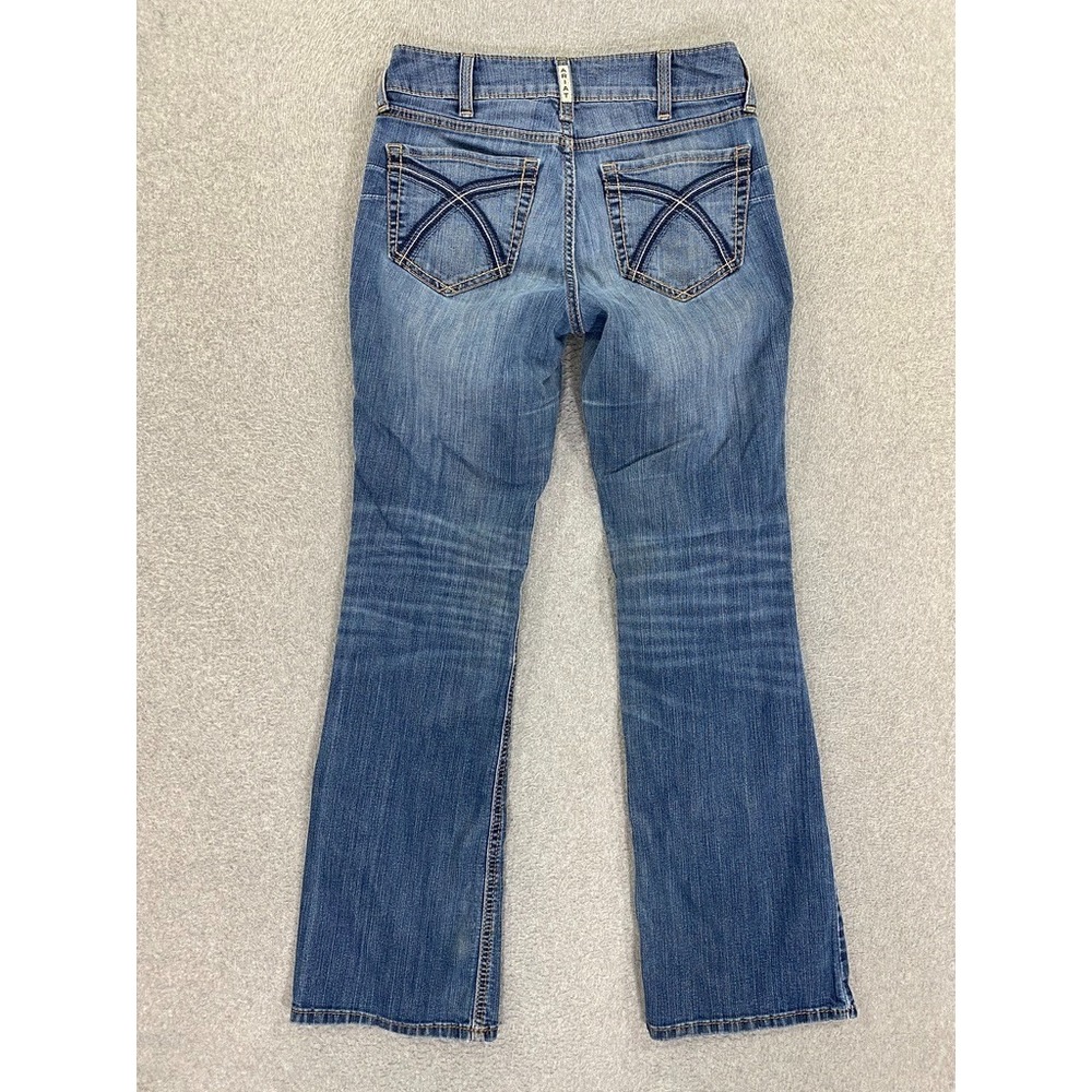 ARIAT Classic Real Boot Cut Denim Jeans Low Rise‎ Womens Size 27x32.5 Med Wash - Picture 9 of 10